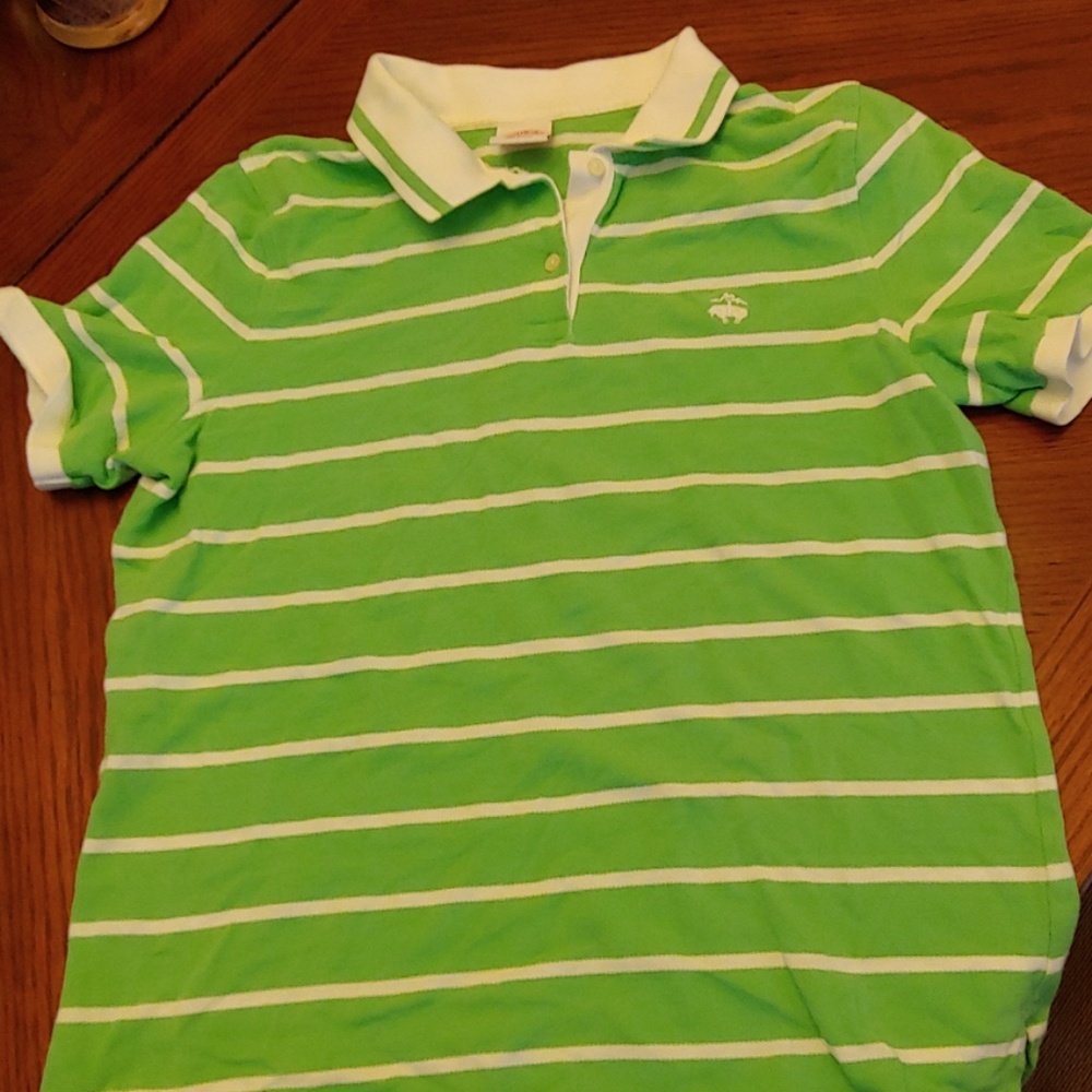 Brooks Brothers women's large striped polo